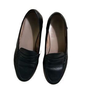 J. Crew Women's Black Leather Loafers